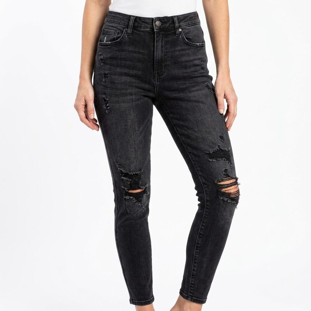 Judy Blue Los Angeles Black Stretch Jeans Women Size 7/28